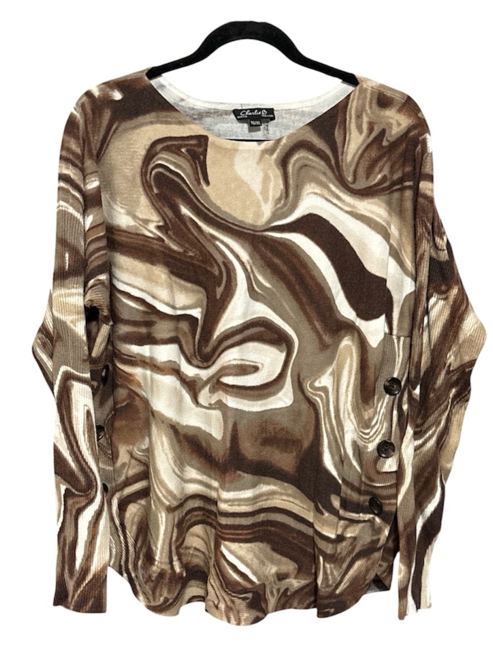 CHARLIE B Boatneck Sweater Top
